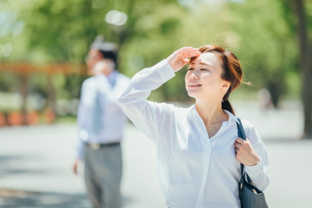 夏の通勤が暑い人